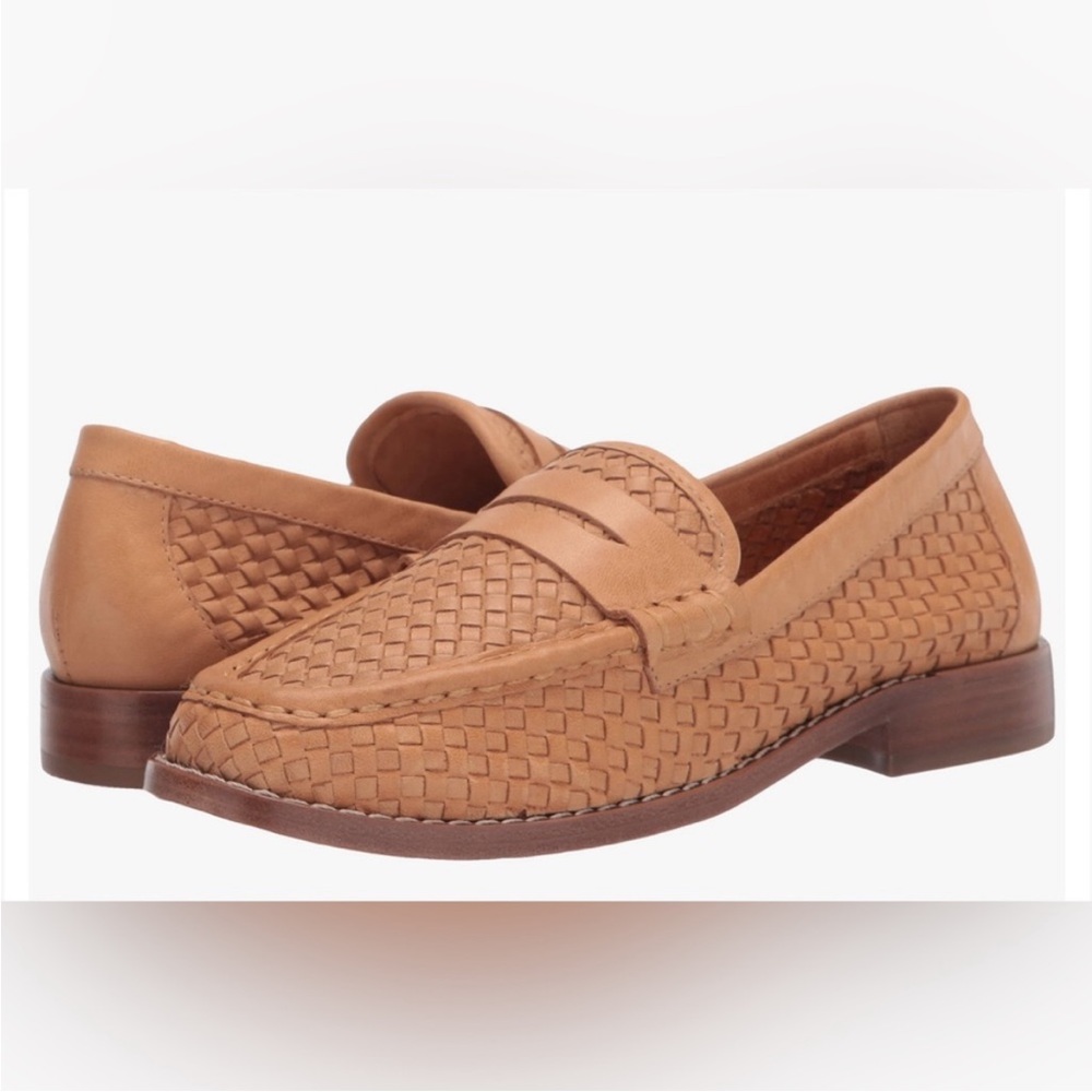 Loeffler Randall Tan Woven Loafers